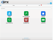 Tablet Screenshot of btx.com